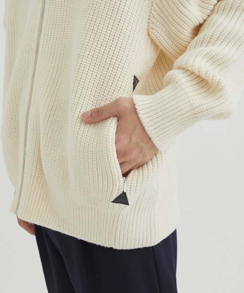 THE TOKYO/ザトウキョウ】ウールミドルゲージドライバーズニット