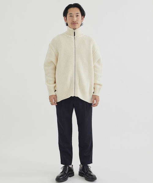 THE TOKYO/ザトウキョウ】ウールミドルゲージドライバーズニット