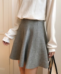 ニットフレアミニスカート