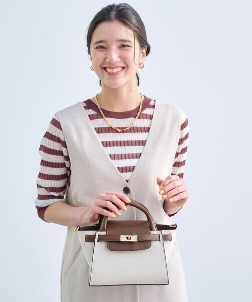 green label relaxing（グリーンレーベルリラクシング）の「ベルト ミニ 2WAY バッグ（ショルダーバッグ・レディース・ブラック/ケリー/その他1・FREE）」の11枚目の写真