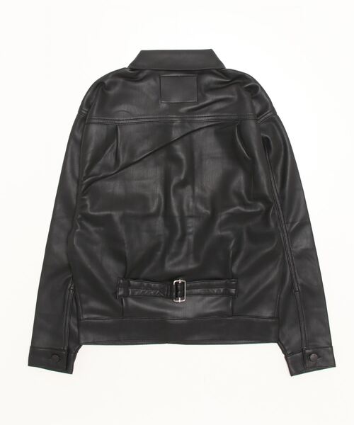 London Denim（ロンドンデニム）の「London Denim Trucker Jacket トラッカージャケット（ライダースジャケット・メンズ・ブラック・M/S/L）」の2枚目の写真