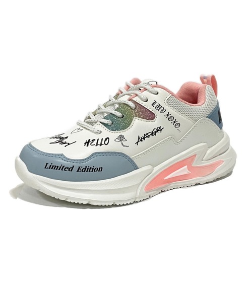 ANAP GiRL(アナップガール)の「【ANAP GIRL】 スポーツミックススニーカー(スニーカー・キッズ・ホワイト/ブラック・23.0cm/24.0cm/22.0cm/19.0cm/20.0cm/21.0cm)」の4枚目の写真