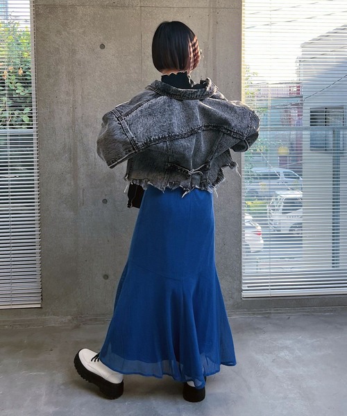 PAGEBOY(ページボーイ)の「メロータートルニット(ニット/セーター・レディース・ラベンダー/ブラック/オフホワイト・FREE)」の15枚目の写真