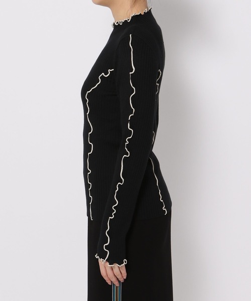 PAGEBOY(ページボーイ)の「メロータートルニット(ニット/セーター・レディース・ラベンダー/ブラック/オフホワイト・FREE)」の22枚目の写真