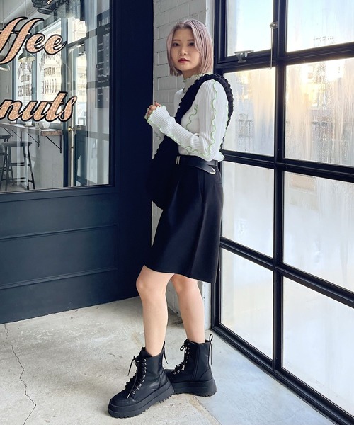 ★L.Aインポート★60年代★レトロ調ボーダー.タートルニット trim_ofalv_item4b930b889a4411e