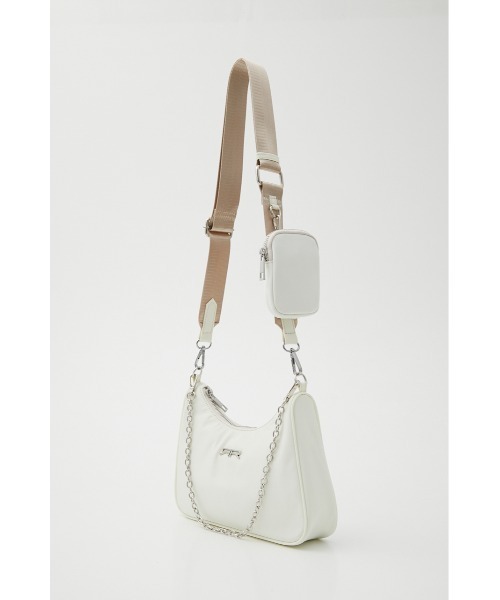 rienda - coco 中古 リエンダ rienda ボストンバッグ ブラック ホワイト ショルダーバッグ 2点セット ポーチ rienda - coco 中古 リエンダ rienda ボストンバッグ ブラック