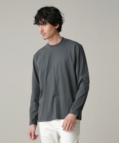 NANO universe（ナノユニバース）の「LB.03/ジャケT 長袖（Tシャツ/カットソー・メンズ・ブラック/ホワイト/チャコール・S/M/L/XL）」の3枚目の写真