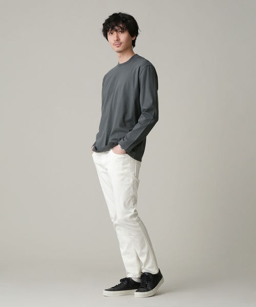 NANO universe（ナノユニバース）の「LB.03/ジャケT 長袖（Tシャツ/カットソー・メンズ・ブラック/ホワイト/チャコール・S/M/L/XL）」の6枚目の写真