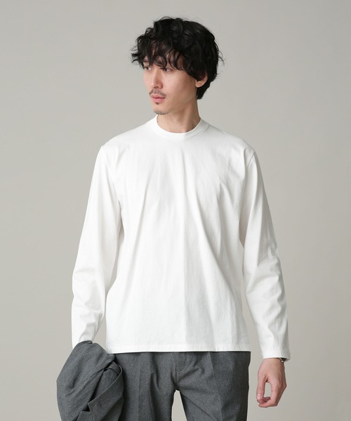 NANO universe（ナノユニバース）の「LB.03/ジャケT 長袖（Tシャツ/カットソー・メンズ・ブラック/ホワイト/チャコール・S/M/L/XL）」の7枚目の写真