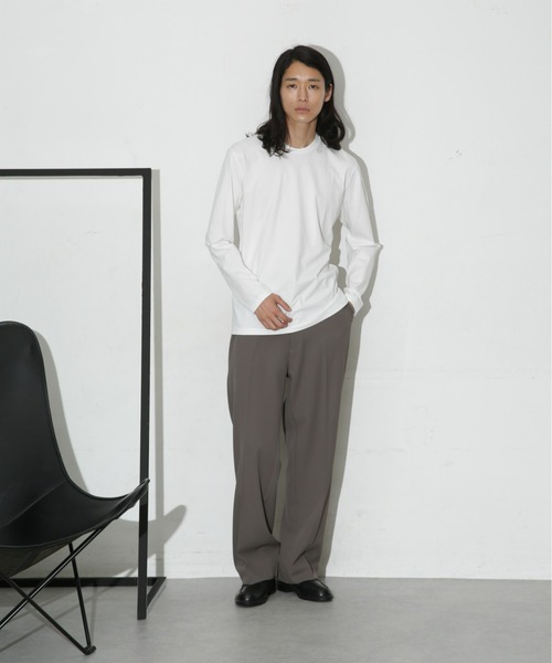 NANO universe（ナノユニバース）の「LB.03/ジャケT 長袖（Tシャツ/カットソー・メンズ・ブラック/ホワイト/チャコール・S/M/L/XL）」の21枚目の写真