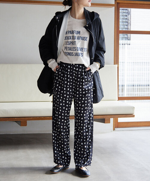 SLOBE IENA（スローブイエナ）の「レタードグラフィックロンTEE（Tシャツ/カットソー・レディース・グレー/ホワイト・FREE）」の14枚目の写真