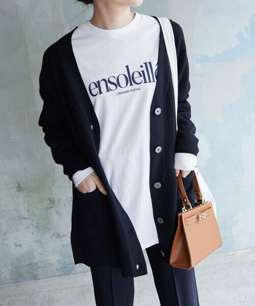 SLOBE IENA（スローブイエナ）の「レタードグラフィックロンTEE（Tシャツ/カットソー・レディース・グレー/ホワイト・FREE）」の6枚目の写真