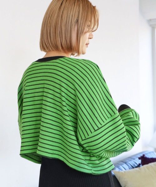 PBLIM（ページボーイリム）の「PAGEBOYLIM/2wayカーデ（カーディガン/ボレロ・レディース・グリーン系その他/ホワイト系その他/ネイビー系・FREE）」の10枚目の写真