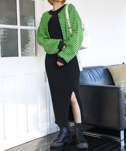 PBLIM（ページボーイリム）の「PAGEBOYLIM/2wayカーデ（カーディガン/ボレロ・レディース・グリーン系その他/ホワイト系その他/ネイビー系・FREE）」の12枚目の写真