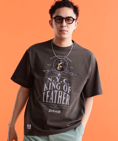 schott（ショット）の「【WEB LIMITED】Schott/ショット/T-SHIRT ROTTWEILER WARNER BROS./Tシャツ ロットワイラー ワーナーブロス（Tシャツ/カットソー・メンズ・ブラック/チャコールグレー/ブルーグレー/ダークグリーン・2XL/L/M/XL）」の3枚目の写真
