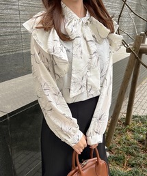 Lamoa | Lamoa/フリル ボウタイリボン ブラウス(シャツ/ブラウス)