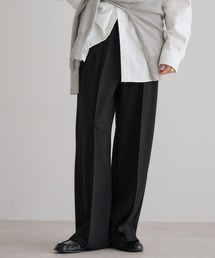 Bonjour Sagan | センタープレスストレッチワイドパンツ(スラックス)