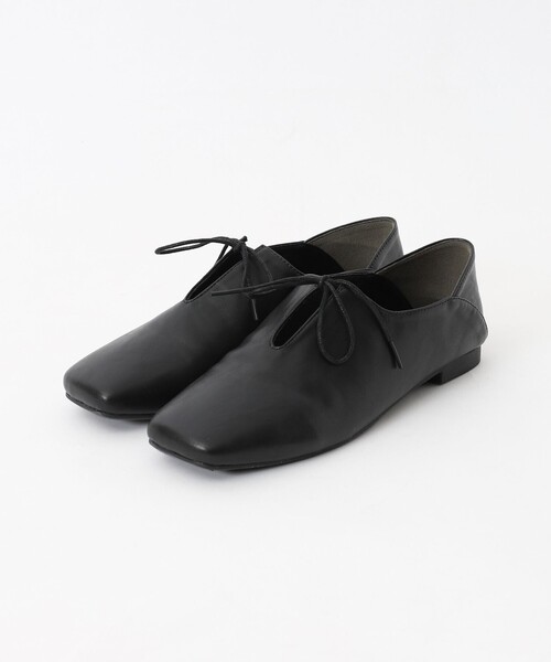 coen（コーエン）の「スクエアレースフラットシューズ（スリッポン・レディース・ホワイト/ブラック・S/M/L/XL）」の16枚目の写真