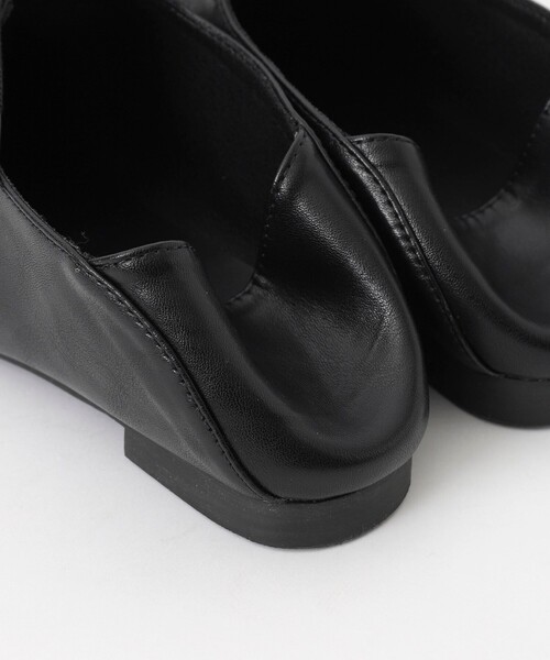 coen（コーエン）の「スクエアレースフラットシューズ（スリッポン・レディース・ホワイト/ブラック・S/M/L/XL）」の21枚目の写真