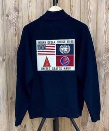 AVIREX(ABbNX)COTTON ZIP STAND SWEATER TOP GUN(XEFbg)