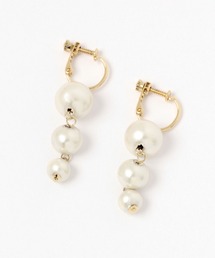 studio CLIP | サクラパール3連イヤリング《オケージョンライン》(イヤリング)