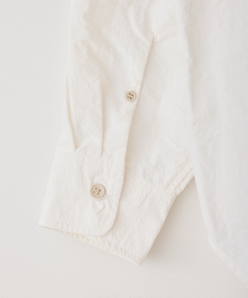 WHIMSIC（ウィムジック）の「【UNISEX】ナイロンフィッシングシャツ（シャツ/ブラウス・メンズ・ホワイト/ベージュ・FREE）」の5枚目の写真