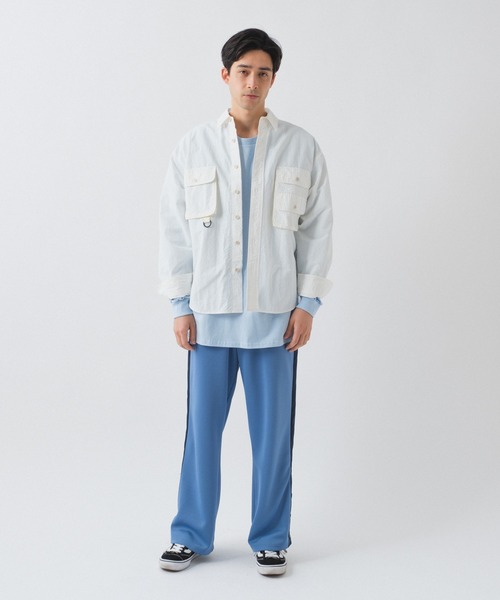 WHIMSIC（ウィムジック）の「【UNISEX】ナイロンフィッシングシャツ（シャツ/ブラウス・メンズ・ホワイト/ベージュ・FREE）」の18枚目の写真