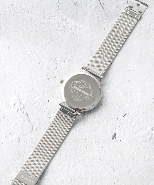 innovator（イノベーター）の「【innovator/イノベーター】ENKEL MESH ラウンド型 腕時計【セット販売】/ステンレス（アナログ腕時計・メンズ・ライトグレー/ネイビー・FREE）」の14枚目の写真