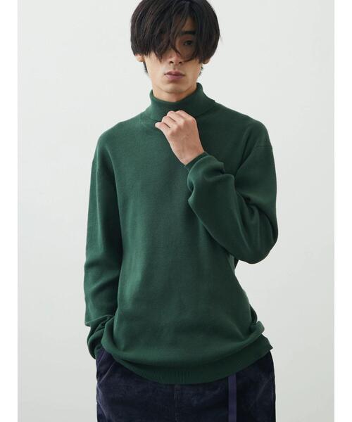 CRAFT STANDARD BOUTIQUE（クラフトスタンダードブティック）の「タートルネックニット（ニット/セーター・メンズ・ブルー/レッド/ダークブラウン/グリーン/オフホワイト/ブラック・L/LL/M）」の17枚目の写真