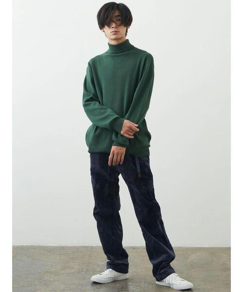 CRAFT STANDARD BOUTIQUE（クラフトスタンダードブティック）の「タートルネックニット（ニット/セーター・メンズ・ブルー/レッド/ダークブラウン/グリーン/オフホワイト/ブラック・L/LL/M）」の12枚目の写真