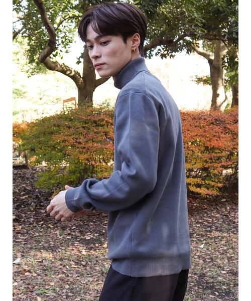 CRAFT STANDARD BOUTIQUE（クラフトスタンダードブティック）の「タートルネックニット（ニット/セーター・メンズ・ブルー/レッド/ダークブラウン/グリーン/オフホワイト/ブラック・L/LL/M）」の8枚目の写真