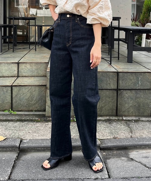 CAPRICIEUX LE'MAGE（カプリシューレマージュ）の「【WEB限定】〈AgAwd/アガウド〉ハイウエストデニム（デニムパンツ・レディース・ネイビー・FREE）」の18枚目の写真