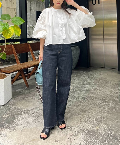 CAPRICIEUX LE'MAGE（カプリシューレマージュ）の「【WEB限定】〈AgAwd/アガウド〉ハイウエストデニム（デニムパンツ・レディース・ネイビー・FREE）」の10枚目の写真