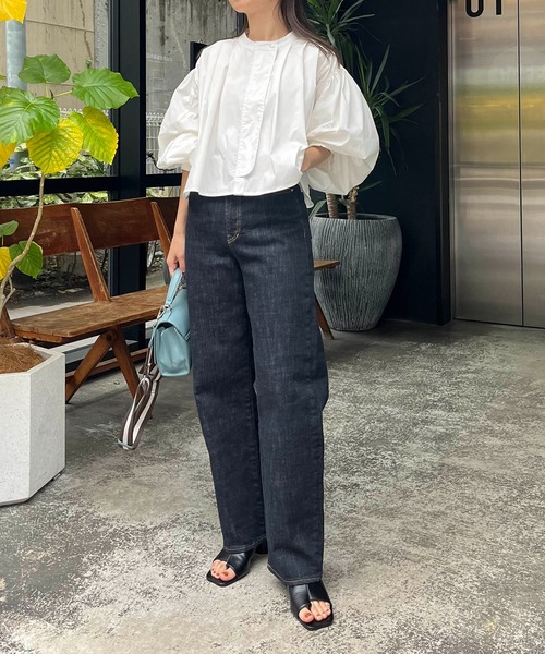 CAPRICIEUX LE'MAGE（カプリシューレマージュ）の「【WEB限定】〈AgAwd/アガウド〉ハイウエストデニム（デニムパンツ・レディース・ネイビー・FREE）」の20枚目の写真