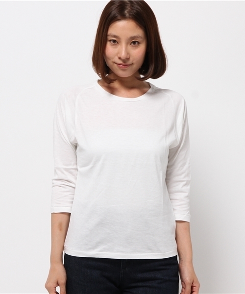 OUTLET（アウトレット）の「【BLOOM&BRANCH】ドルマンスリーブTL（Tシャツ/カットソー・レディース・グレー/ホワイト・1）」の6枚目の写真