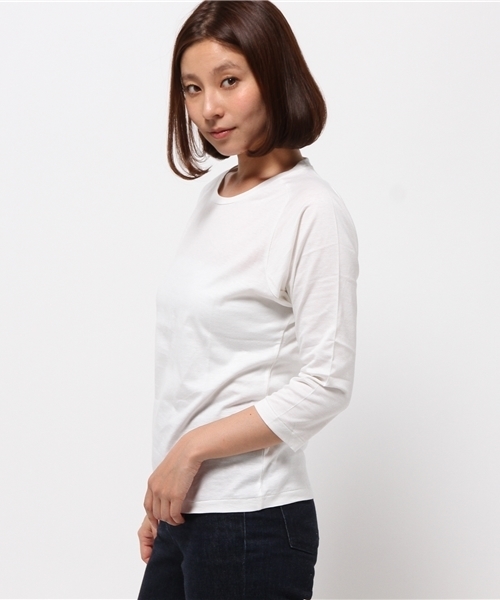 OUTLET（アウトレット）の「【BLOOM&BRANCH】ドルマンスリーブTL（Tシャツ/カットソー・レディース・グレー/ホワイト・1）」の7枚目の写真
