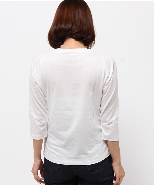 OUTLET（アウトレット）の「【BLOOM&BRANCH】ドルマンスリーブTL（Tシャツ/カットソー・レディース・グレー/ホワイト・1）」の8枚目の写真