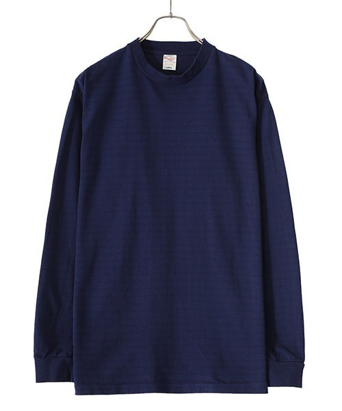 GOLD（ゴールド）の「東洋エンタープライズ GOLD / ゴールド：ORGANIC COTTON BORDER L/S T-SHIRT：23A-GL69101[MUS]（Tシャツ/カットソー・メンズ・ベージュ系その他/ブルー系その他・L/M/XL）」の6枚目の写真