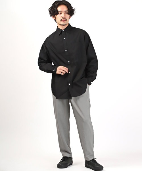 LUXSTYLE(ラグスタイル)の「速乾タックテーパードアンクルパンツ(スラックス・メンズ・ブラック/グレー/カーキ/グリーン・XL/L/M)」の9枚目の写真