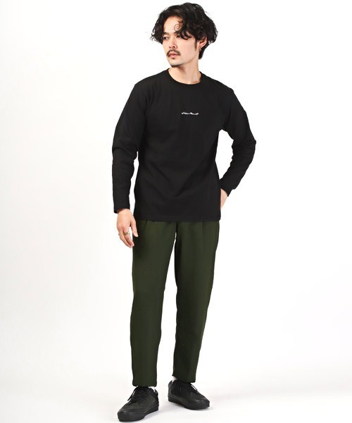 LUXSTYLE(ラグスタイル)の「速乾タックテーパードアンクルパンツ(スラックス・メンズ・ブラック/グレー/カーキ/グリーン・XL/L/M)」の10枚目の写真