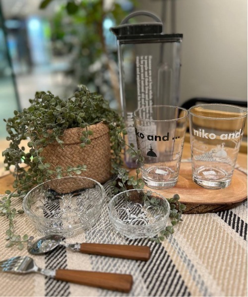 niko and（ニコアンド）の「オリジナルニコロゴグラス/容量450ml