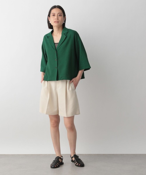 LOWRYS FARM（ローリーズファーム）の「ハイウエストショートパンツ　191854（その他パンツ・レディース・ブラック/アイボリー/ブラウン・FREE）」の4枚目の写真