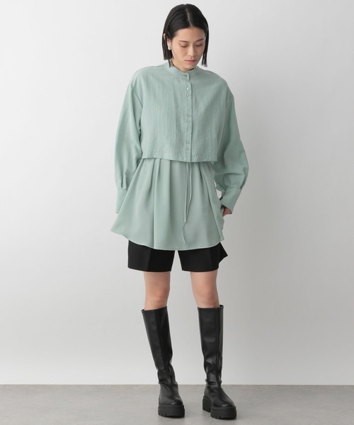 LOWRYS FARM（ローリーズファーム）の「ハイウエストショートパンツ　191854（その他パンツ・レディース・ブラック/アイボリー/ブラウン・FREE）」の8枚目の写真