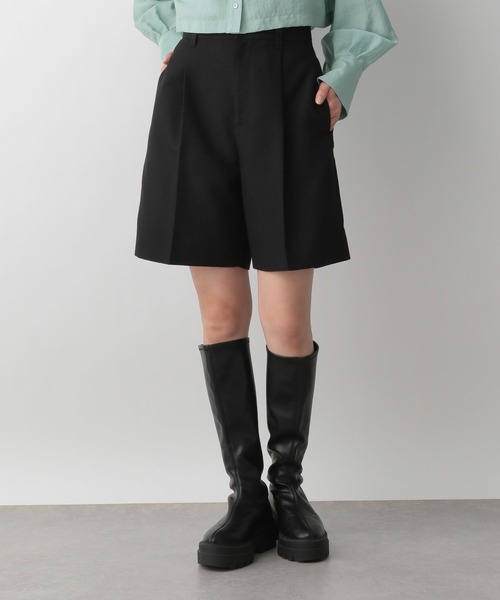 LOWRYS FARM（ローリーズファーム）の「ハイウエストショートパンツ　191854（その他パンツ・レディース・ブラック/アイボリー/ブラウン・FREE）」の9枚目の写真