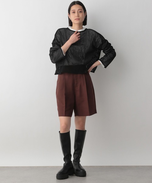 LOWRYS FARM（ローリーズファーム）の「ハイウエストショートパンツ　191854（その他パンツ・レディース・ブラック/アイボリー/ブラウン・FREE）」の10枚目の写真