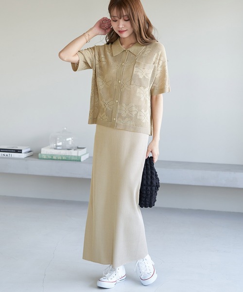 ROPE' PICNIC（ロペピクニック）の「トタンテレコIラインスカート（スカート・レディース・ブラック/ターコイズブルー/ベージュ・38/40）」の21枚目の写真