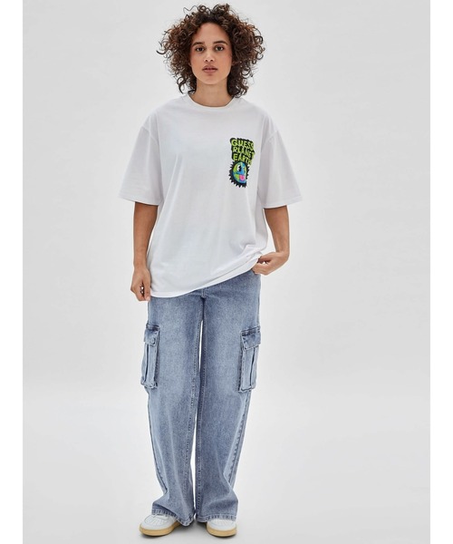 Guess（ゲス）の「GUESS Originals Earth Day Planet Tee（Tシャツ/カットソー・メンズ・ホワイト・SMALL/MEDIUM/LARGE/X-LARGE）」の8枚目の写真