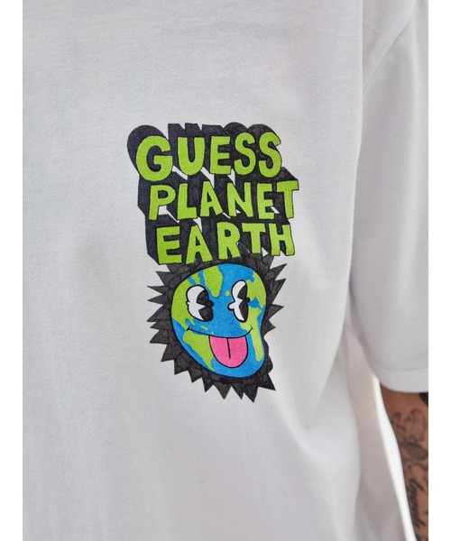 Guess（ゲス）の「GUESS Originals Earth Day Planet Tee（Tシャツ/カットソー・メンズ・ホワイト・SMALL/MEDIUM/LARGE/X-LARGE）」の7枚目の写真