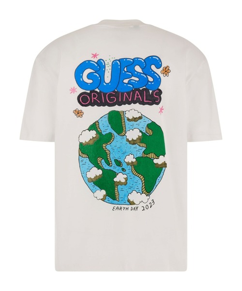 Guess（ゲス）の「GUESS Originals Earth Day Planet Tee（Tシャツ/カットソー・メンズ・ホワイト・SMALL/MEDIUM/LARGE/X-LARGE）」の3枚目の写真