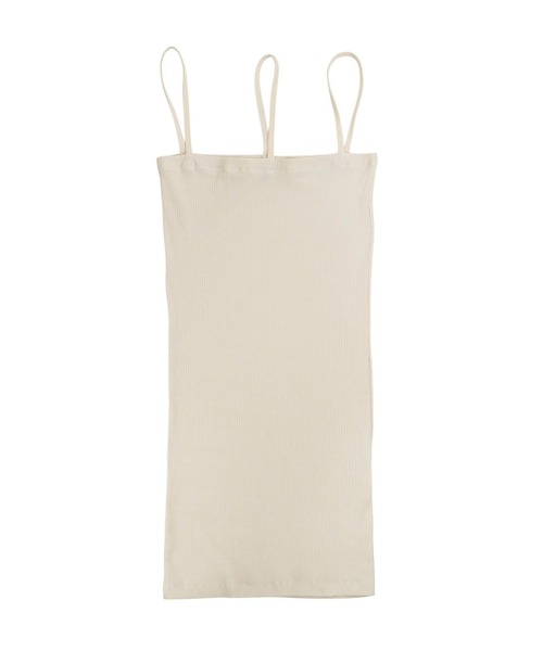 BASERANGE（ベースレンジ）の「BASERANGE / ベースレンジ：NIDA TANK：TONI-RB-000[ANN]（キャミソール・レディース・ブラック/オフホワイト・S）」の2枚目の写真